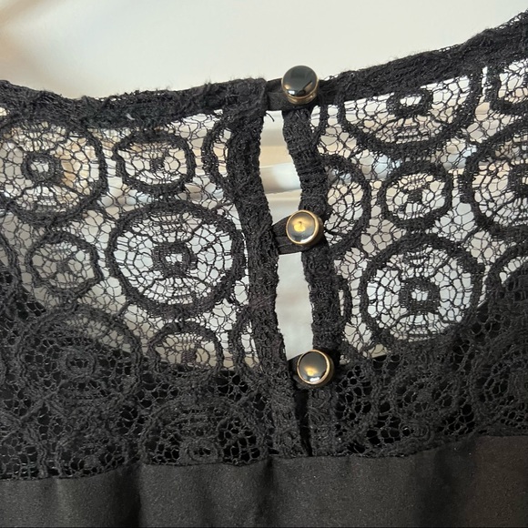 Boho black crop top with fringe - Picture 5 of 7